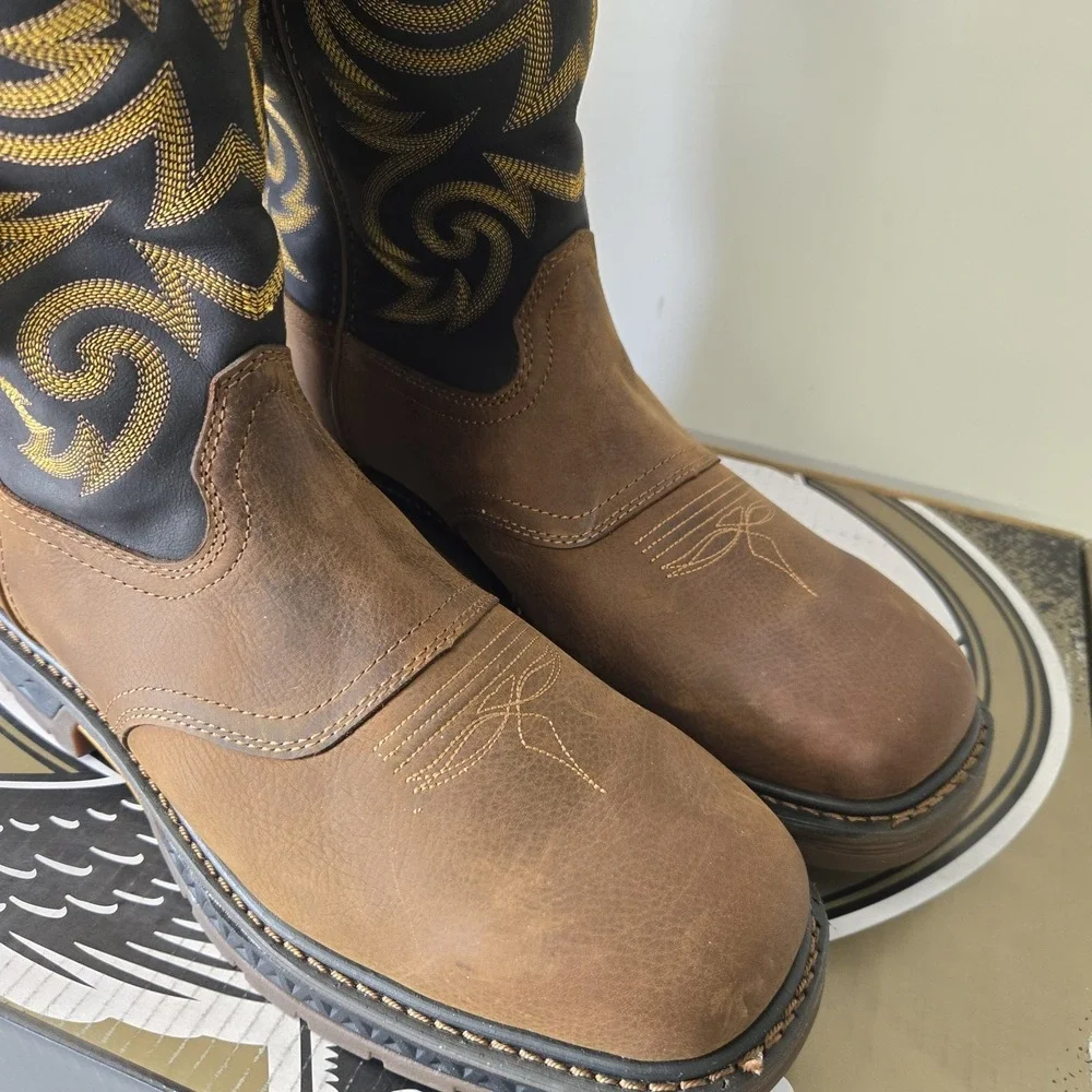 Georgia Boot Carbo-Tec LT Waterproof Pull-On Work Boot 12‎ W GB00266 Boots